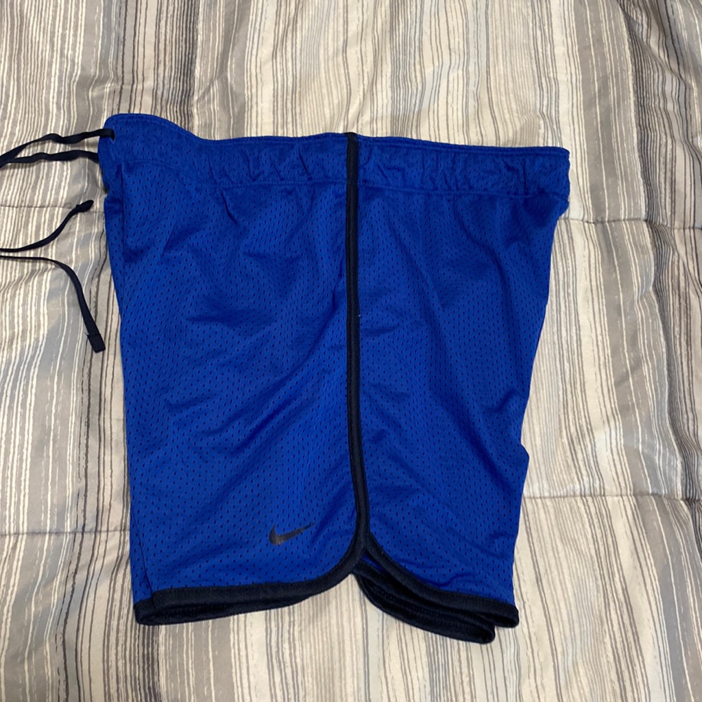 Nike Athletic Just Do It Shorts Size Small Blue, And Black Mesh